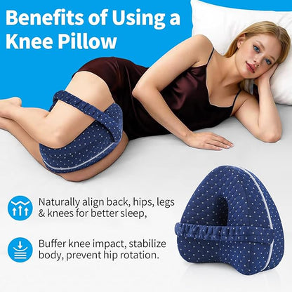 Leg Pillow, Knee Pillow for Side Sleepers, Leg Pillows for Sleeping, Knee Cushion for Sleeping,Suitable for Relieving Leg, Back, Knee Pain