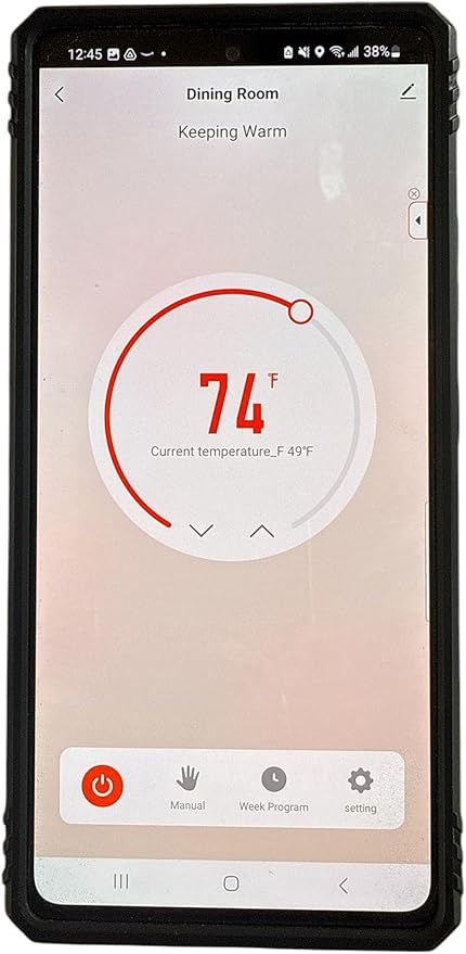 Wi-Fi Smart Thermostat for Electric Baseboard Heaters, 120-240V Systems, Proprietary Wall Plate, LCD Fahrenheit Display, Compatible with Alexa, Google Home, Smart Life and Tuya App (829F)
