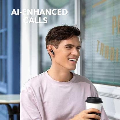 Soundcore by Anker Life P2 Mini True Wireless Earbuds, Bluetooth 5.2, 10mm Drivers for Big Bass, Custom EQ, 32H Playtime, Fast Charging, Comfortable, Tiny Size for Daily Use, Commute, Work
