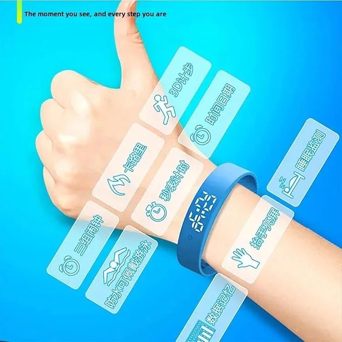 Alarm Vibrating Watch, Alarm Reminder Watch, Silent Vibrating Timer Clock, 3 Alarms Daily Organizer Timer for Adults/Men/Women/Teens/Elderly