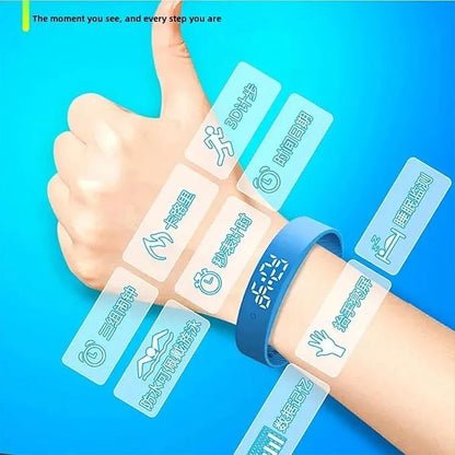 Alarm Vibrating Watch, Alarm Reminder Watch, Silent Vibrating Timer Clock, 3 Alarms Daily Organizer Timer for Adults/Men/Women/Teens/Elderly