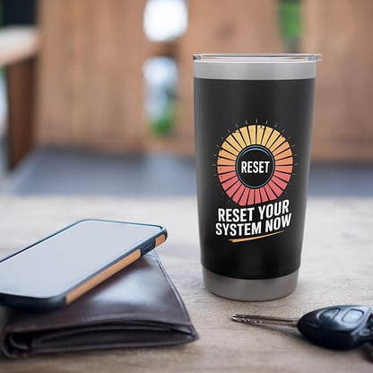 Relaxation Breathing Vagus Nerve Stimulation, Stress Relief Stainless Steel Insulated Tumbler