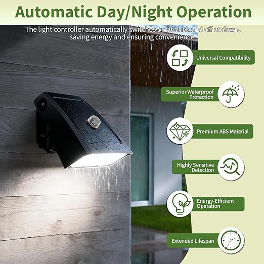 100 Pieces Dusk to Dawn Sensor,Greencycle IP65 Photoelectric Switch for Outdoor Pole Light for Outdoor Lighting 120-277V, Photo Cell Automatic On/Off, Waterproof, Energy Saving,UL Listed