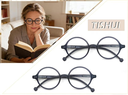 Round Reading Glasses Women Men Blue Light Blocking Circular Readers Unisex Ultra Lightweight Circle Cheaters Glasses