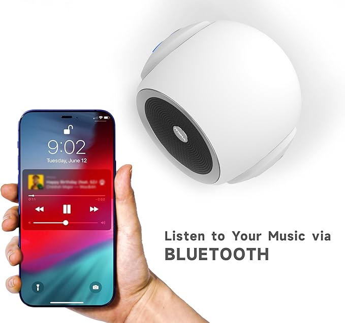 White Noise Machine, 30 Soothing Sounds Options Including Fan, Nature & White Noise, Sleep Timer, Bluetooth, Adjustable Volume, Sleep Sound Machine for Adults iTOMA 318
