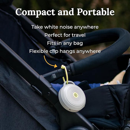 Yogasleep Hushh & Crush Resistant Travel Case, (2 Piece Set) Portable White Noise Sound Machine for Baby, 3 Soothing Natural Sounds, Noise Canceling for Sleep Aid, Office Privacy, & Meditation