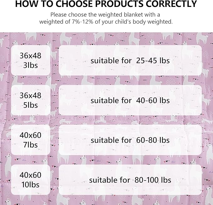 L'AGRATY Weighted Blanket - 36"x48" 5lbs Microfiber Material with Glass Beads Small Blanket for All-Season Summer Fall Winter Soft Thick