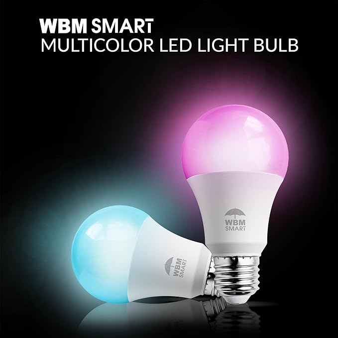 Himalayan Glow Color Changing LED Light Bulb, RGB Lights & Dimmable, WiFi Control Multicolor Bulb,Best for Home Décor, Compatible with Alexa, Google Home & Mobile App, 4 Count