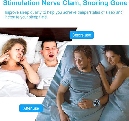 Anti Snoring Wristband Device Intelligent, 7-Speed Intensity Adjustment, Effective Snoring Prevention, Wristband Sleep Wearing Snore Stopper Watch, Improve Nighttime Sleeping