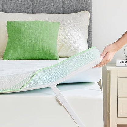 PERLECARE Medium Firm Mattress Topper Twin- 3 Inch Bamboo Memory Foam Mattress Topper for Pressure Relief, Twin Bed Topper Suitable for Side Sleepers and Back Sleepers, Removable & Washable