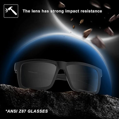 MAXJULI Blue Light Glasses XXL Size Double Extra Large Z87 for Big Wide Heads Men 8228