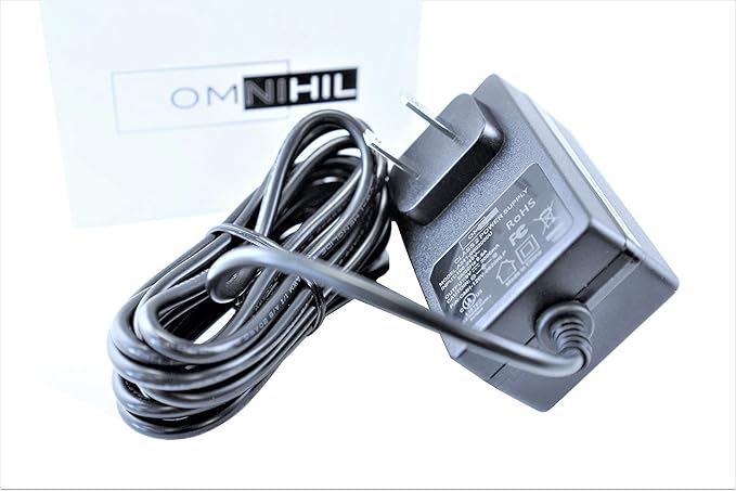 [UL Listed] OMNIHIL 8 Feet Long AC/DC Adapter Compatible with Circadian Optics Lumos 2.0 Light Therapy Lamp