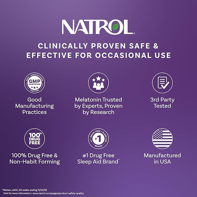 Natrol Melatonin 3 mg Time Release, Dietary Supplement to Minimize Wake Ups, Nighttime Sleep Aid, 100 Tablets, Up to a 100 Day Supply