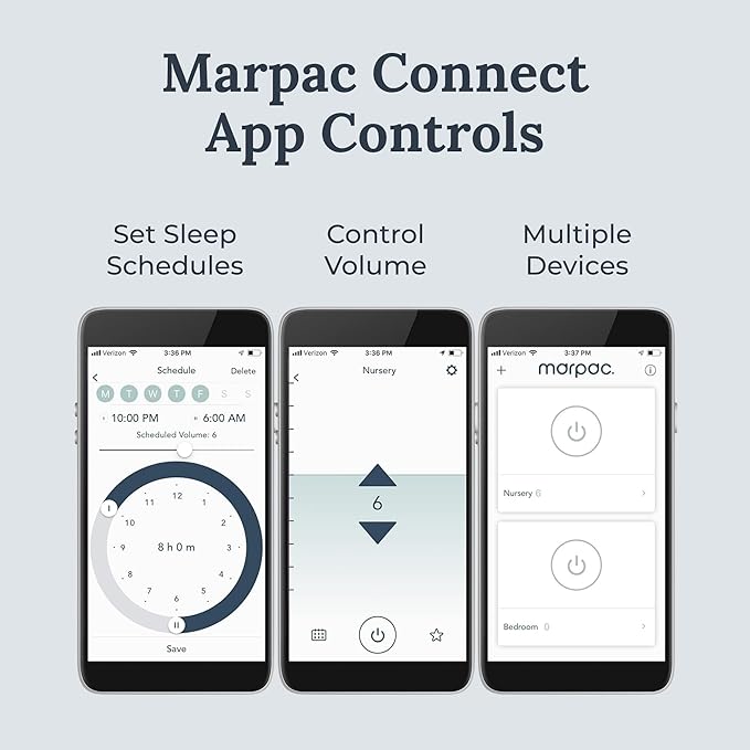 Yogasleep Dohm Connect, White Noise Sound Machine App-Based Controls, Soothing Sounds from a Real Fan, Sleep Timer & Volume Control, Sleep Therapy, Office Privacy, Travel for Adults & Baby