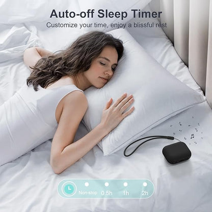 ANJANK Mini Portable Sound Machine for Sleep,Travel White Noise Machine for Adults, 20 Soothing Sounds, Powerful Battery, 30-Level Volume, Noise Canceling for Sleeping, Office Privacy, Home