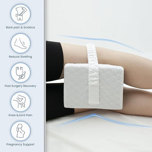 Knee Pillow for Side Sleepers,Knee Pillow,Leg Pillow for Side Sleeping,Memory Form, Leg Support Pillow,Removable&Washable Cover.