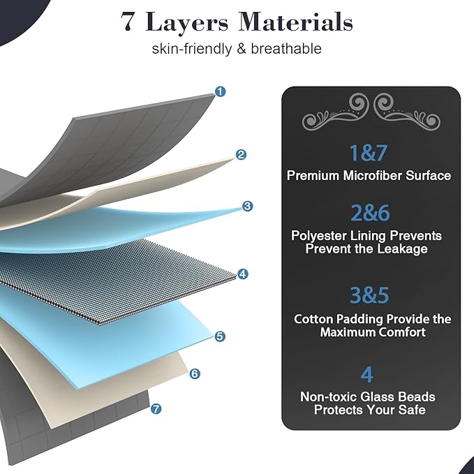 Weighted Blanket for Adults (10 lbs, 48"x 72") Twin Size Heavy Blanket, Breathable Cotton with Natural Glass Beads, Machine Washable