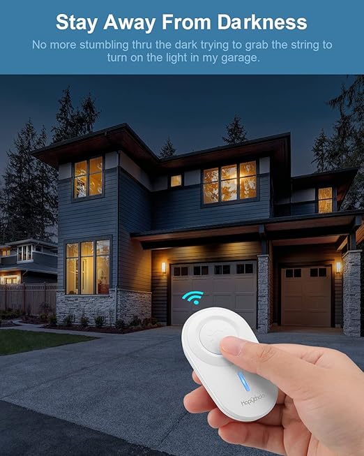 Remote Control Light Socket for 500W E26/E27 Bulb Base Holder, No Wiring Wireless Light Switch Kit Light Fixtures