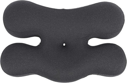 Anti Wrinkle Pillow, Ergonomic Memory Foam Beauty Neck Pillow with Adjustable Shaping Rod Neck Support for Side Sleeping Home Hotels Camping Machine Washing (Dark Gray)