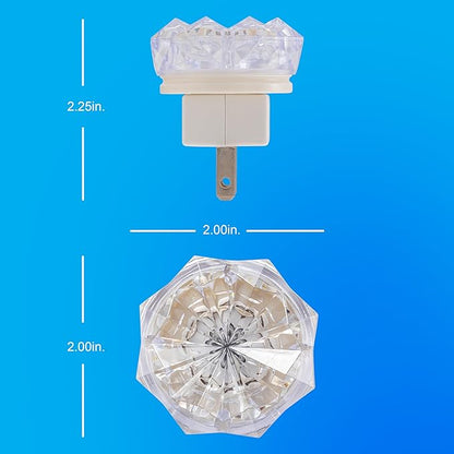 GE SleepLite Jewel LED Night Light, Plug-in, Always On, Amber, UL-Certified, Energy Efficient, Ideal Nightlight for Bedroom, Bathroom, Nursery, Hallway, Kitchen, 11291