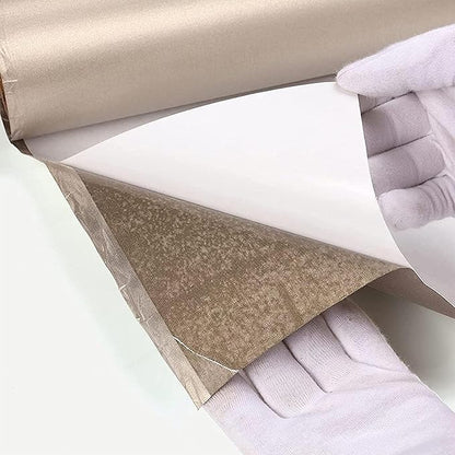 Faraday Fabric,EMF RF RFID Shielding Self-Adhesive Wallpaper,EMI Isolation,Military Grade DIY Shielding Fabric(Size:1x1.1m) (Color : 1x1.1m)
