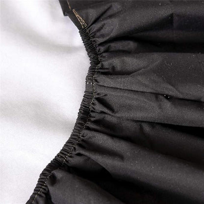 Holawakaka King Waterproof Mattress Encasement Protector Black Fitted Sheet Breathable Bed Mattress Pad Cover, 14" Deep Pocket (Black, King)