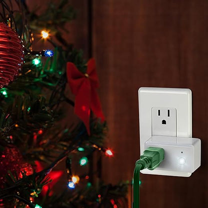 Feit Electric Smart Wi-Fi Plug, Works with Alexa and Google Home, No hub Required, 2.4 Ghz Network Only, Remote Control from Anywhere 15 Amp, Indoor Outlet Plug with Night Light