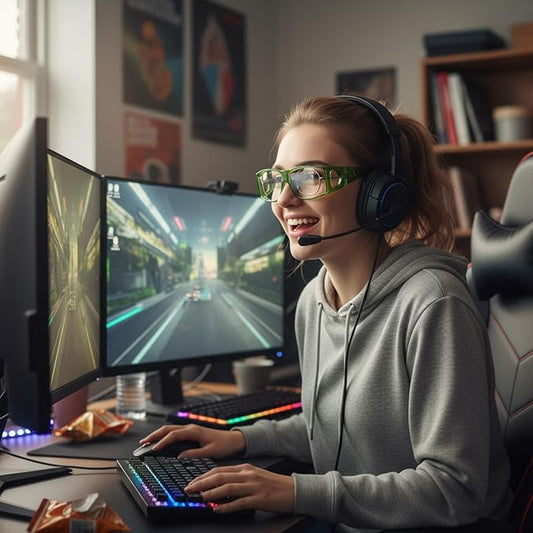LVIOE Fit Over Blue Light Blocking Glasses and Computer Eyewear- Wear Over Prescription Glasses/Reading Glasses/RX Glasses