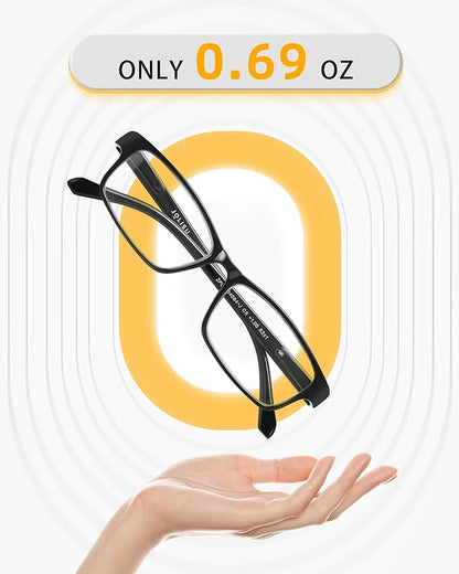 Reading Glasses for Women, 5 Pack Blue Light Blocking Readers, Lightweight Eyeglasses with Spring Hinge