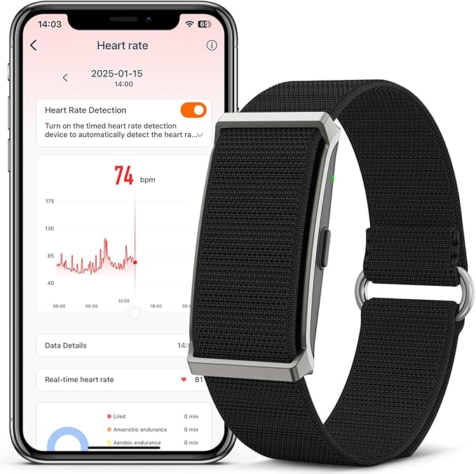 Smart Watch, Multi-Scenario Health Monitoring, Real-Time Heart Rate Tracker, IP68 Waterproof, Music Control