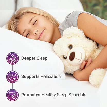 Nested Naturals Luna Kids Sleep Aid Tablets for Children 4+ - Naturally Sourced Ingredients - Gentle, Herbal Sleep Supplement with Chamomile, Melatonin, Valerian & Lemon Balm - 60 Chewable Tablets