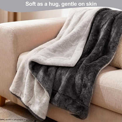 Heated Blanket Queen Size, 84"x90" Electric Heating Soft Dual-Sided Flannel Machine Washable Blanket, 12 Heat Levels & 12 Hours Auto Off, Soft Warm Flannel Blanket, Overheat Protection with ETL & FCC