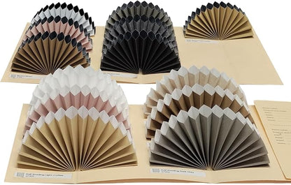 Yoolax Smart Cellular Shades, Motorized Arch Window Honeycomb Blinds Motorized Blinds with Remote Compatible with Alexa, Arch Cellular Shades Fabric Samples (Multi-Color)