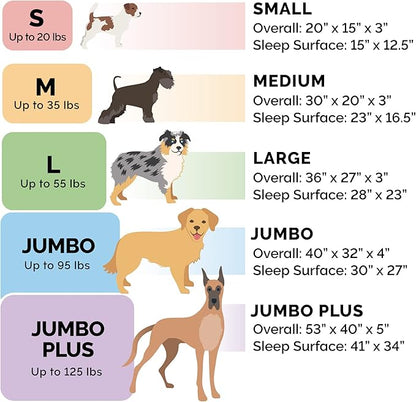 Furhaven Cooling Gel Dog Bed for Large Dogs w/ Removable Bolsters & Washable Cover, For Dogs Up to 125 lbs - Quilted Sofa - Toasted Brown, Jumbo Plus/XXL