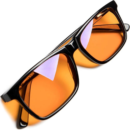 +1.0 +1.5 +2.0 +2.5 Orange Blue Light Blocking Reading Glasses for Better Sleep - Migraine Glasses for Women & Men