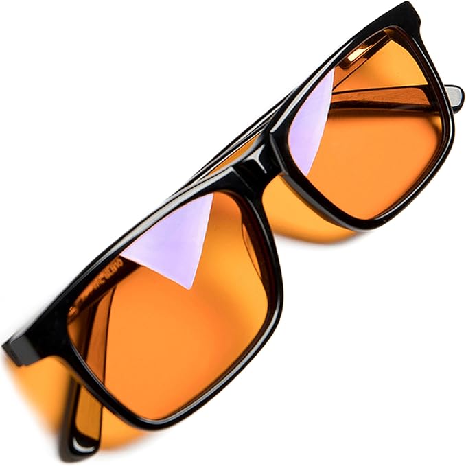 +1.0 +1.5 +2.0 +2.5 Orange Blue Light Blocking Reading Glasses for Better Sleep - Migraine Glasses for Women & Men