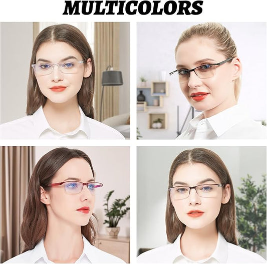 4 Pack Reading Glasses 2.0 for Women Men Blue Light Blocking Computer Readers Spring Hinge Anti Glare +2.0 1.0 1.25 1.5 1.75 2.0 2.25 2.5 2.75 3.0 3.5 4.0