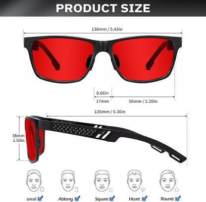 ANYLUV Blue Light Blocking Glasses Men Computer Gaming Glasses Lightweight Al-Mg Metal Anti Eyestrain Eye Protection