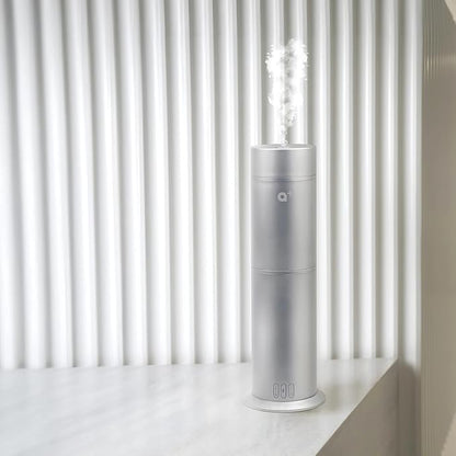 AROMAR Smart Waterless Oil Diffuser - Cold-Air Essential Scent Machine, App-Controlled, Covers 1000 Sq.Ft - Includes 'New York' Scent - Perfect for Home, Office, & Business use - Silver