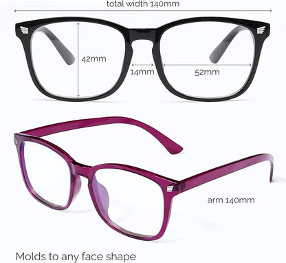 livho High Tech Blue Light Glasses - Advanced Blue Light Blocking Computer Glasses - Screen Fatigue & UV Protection