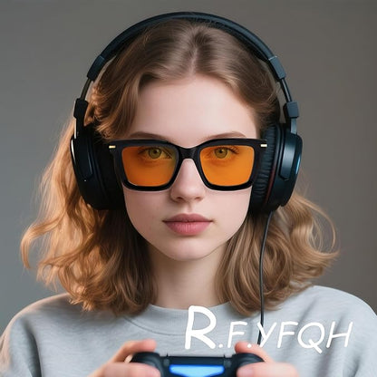 Sleep Blue Light Blocking Glasses for Men and Women, Computer Gaming Glasses Anti Eyestrain & UV Glare