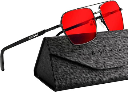 ANYLUV Blue Green Light Blocking Glasses for Men Women Blue Light Glasses Sleep Enhancement Glasses for Eyes Protection