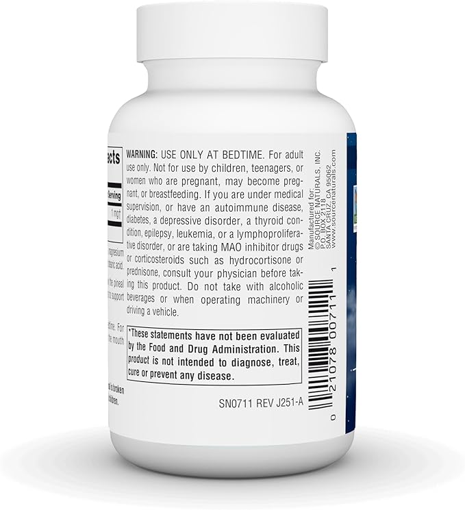 Source Naturals Melatonin Helps Promote Sleep* 1 mg - 300 Peppermint Flavored Lozenges