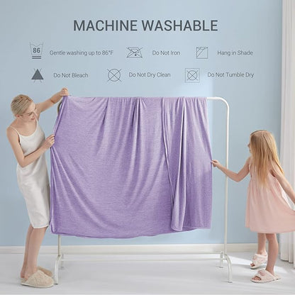 Marchpower Cooling Blanket for Hot Sleepers Kids, Arc-Chill Cool Throw Blanket with Double-Sided Design, Japanese Cooling Fiber Absorbs Body Heat, Lightweight Soft Blanket for Baby Sleeping Travel