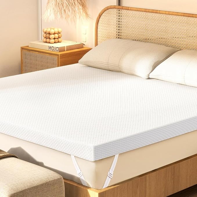 3 Inch Memory Foam Mattress Topper Twin Size, 2 Inch Cooling Egg Crate Gel Memory Foam Plus 1 Inch High Density Gel Bed Topper