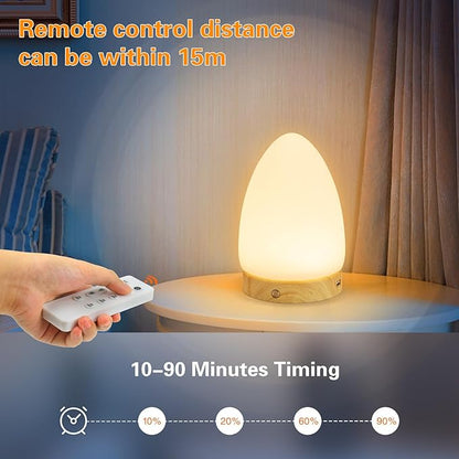 Hopihe Light Therapy Lamp, UV-Free 10000Lux Sunlight Lamp with Touch & Remote Control, Memory Function Happy Sun Lamp 4 Adjustable Brightness Level Timer and 3 Color Temperature for Home, Office