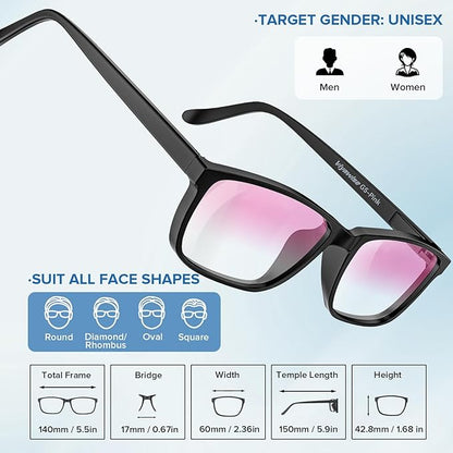 G5 Blue Light Blocking Glasses for Women & Men, Eye Strain Protection Bluelight Blockers for Reading Computer Gaming