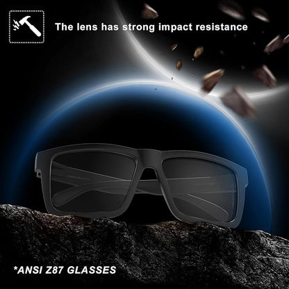 MAXJULI Blue Light Glasses XXL Size Double Extra Large Z87 for Big Wide Heads Men 8228