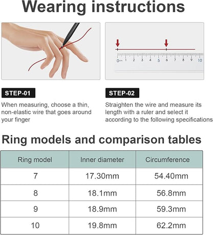 Smart Ring for Women-Men,Tracks Heart Rate, Sleep, SpO2, HRV. 128 Sports Modes, IP68 Waterproof, Gesture Control, No Subscription, iOS & Android Compatible (10)