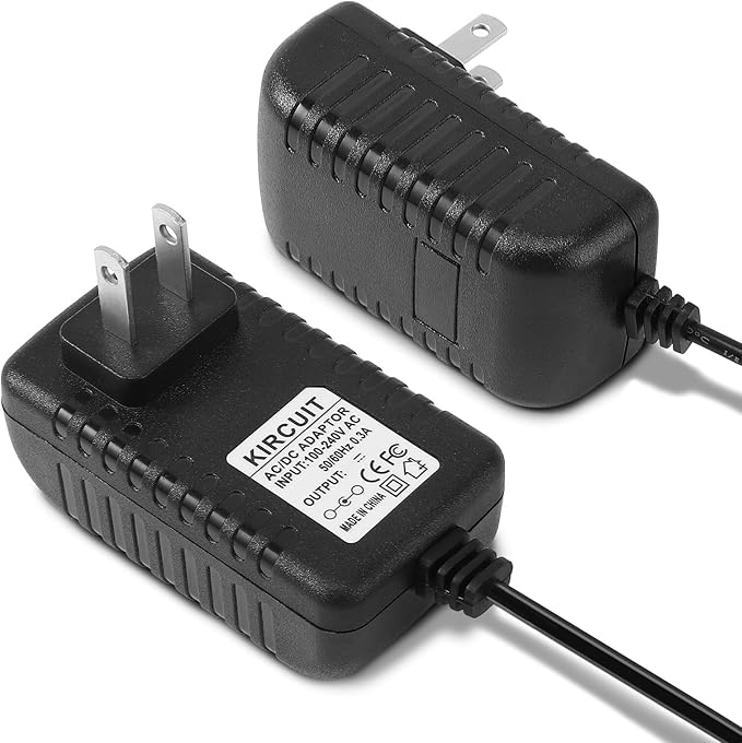 12V AC/DC Adapter for Charging WiiM Smart Wake-up Light Sunrise Music Alarm Clock WWL001
